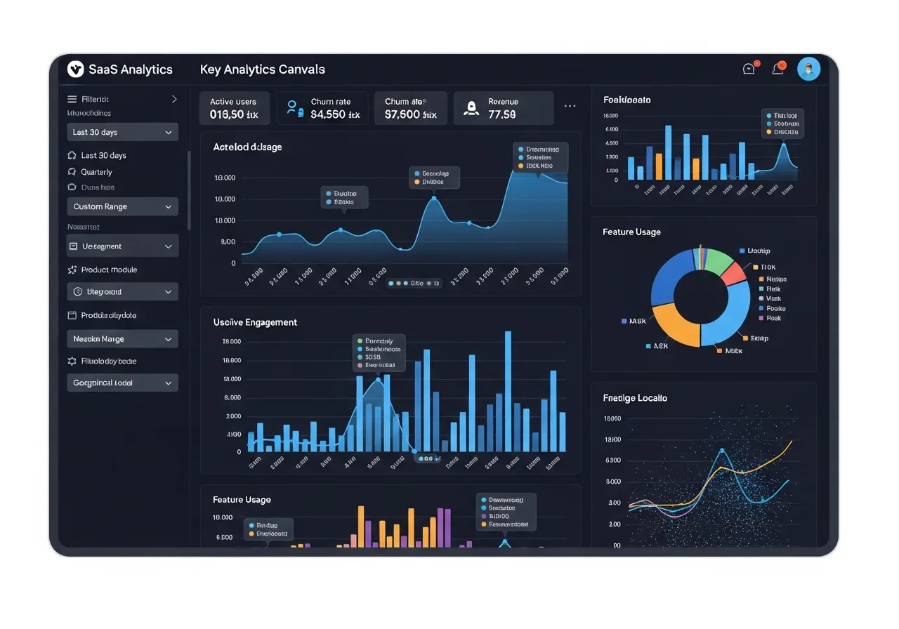 Peaceful Lake — Anpassbare Dashboards
